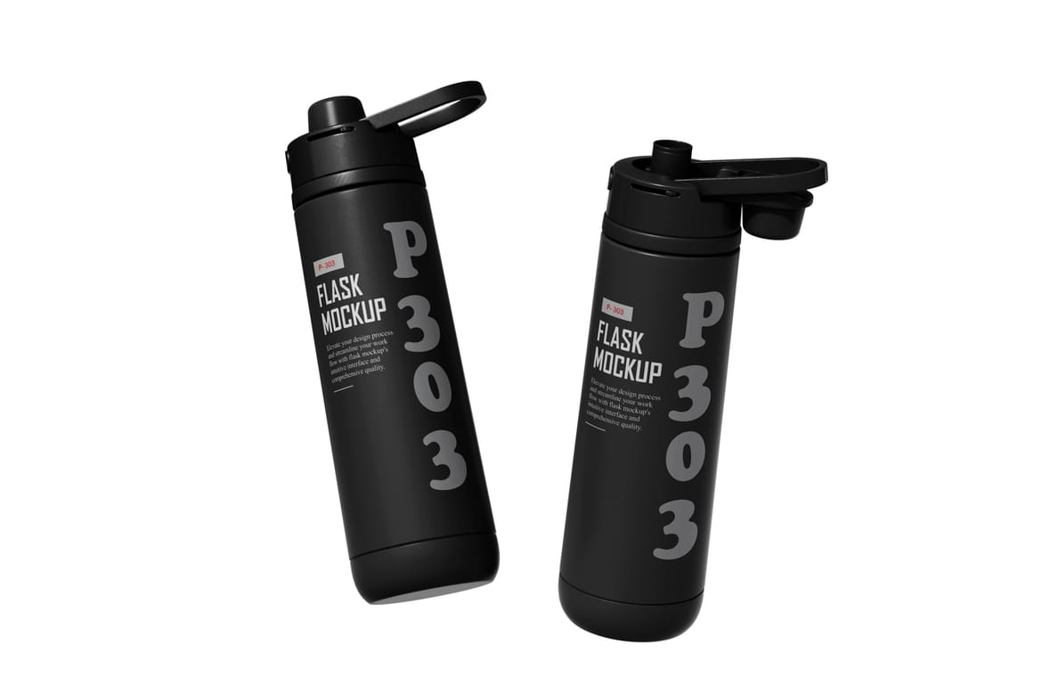 Sports Water Bottle Mockup 
