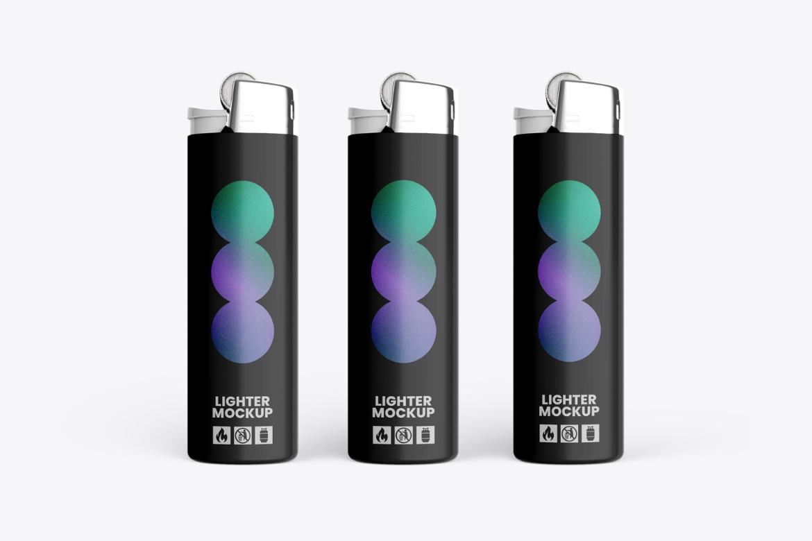 Realistic Gas Lighter Mockup