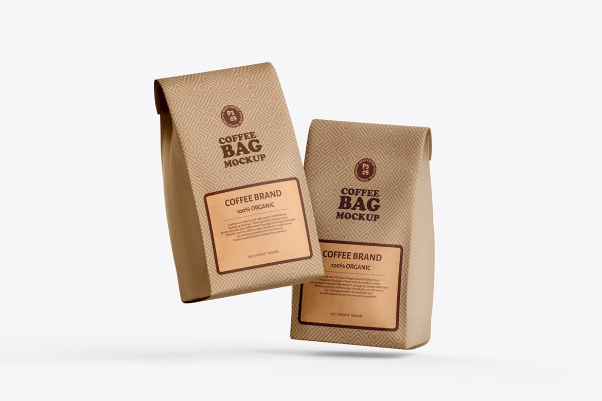 Kraft Paper Bag Advertising Mockup for Presentation