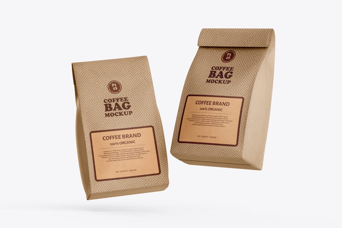 Kraft Paper Bag Advertising Mockup for Presentation