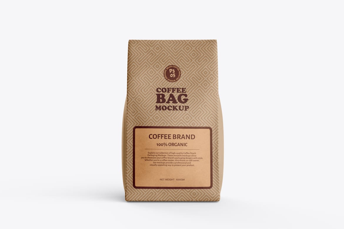 Kraft Paper Bag Advertising Mockup for Presentation