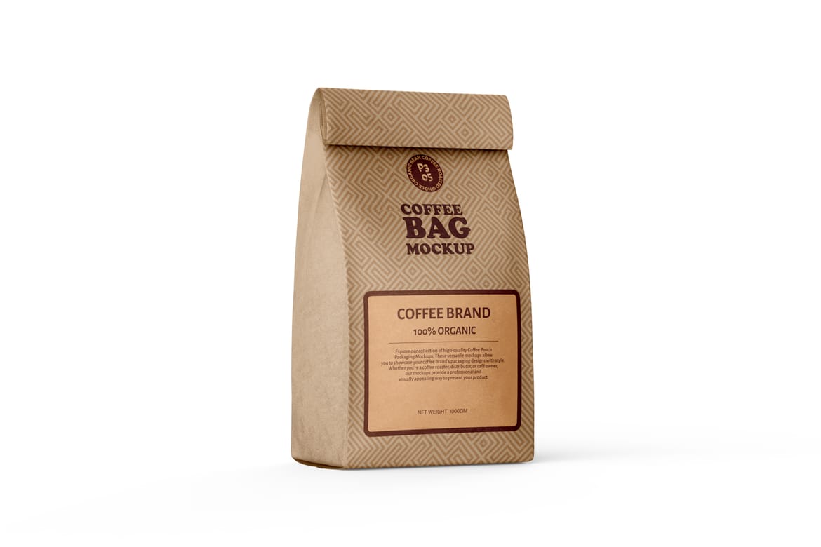 Kraft Paper Bag Advertising Mockup for Presentation