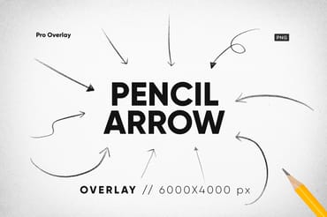 50 Pencil Arrow Overlay