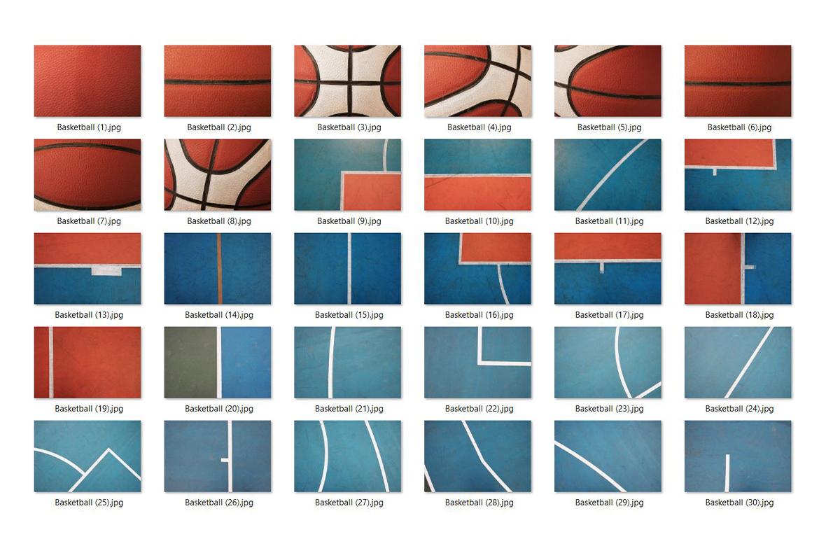 30 Basketball Texture