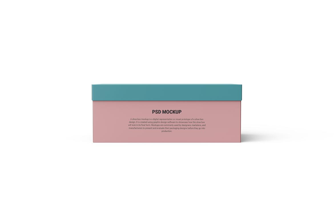 Customizable Shoe Box PSD Mockup