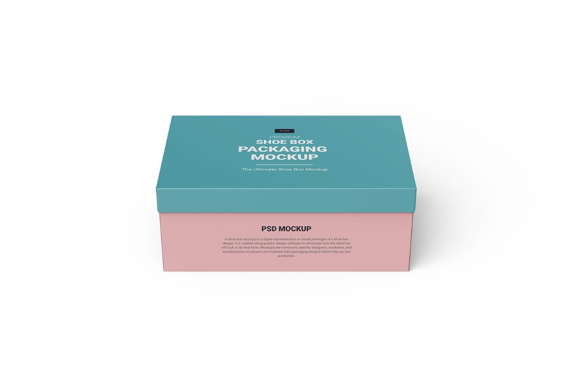 Customizable Shoe Box PSD Mockup