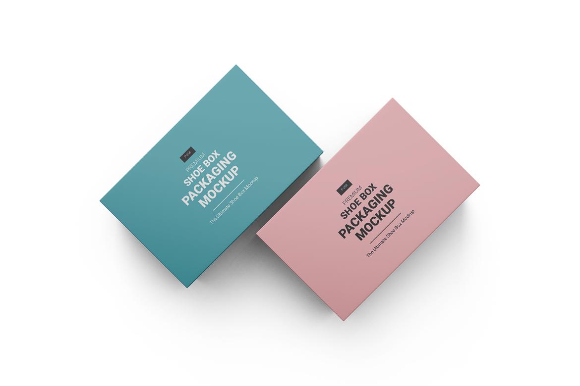 Customizable Shoe Box PSD Mockup