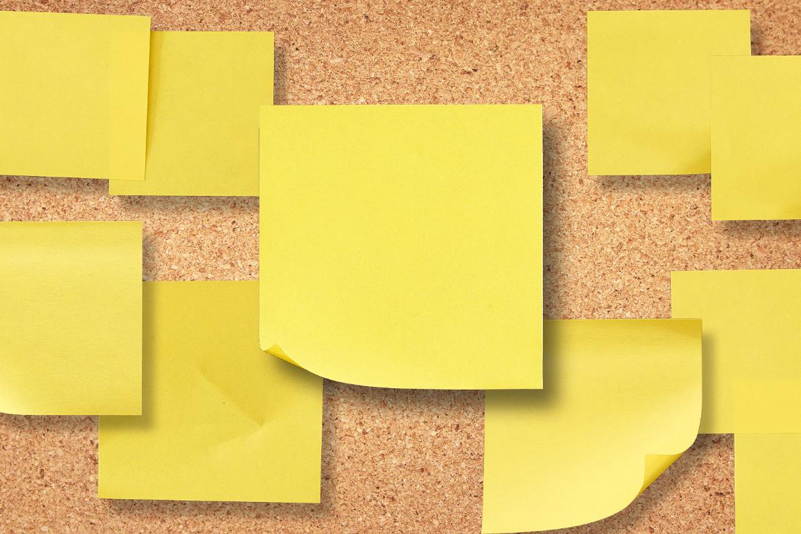 25 Sticky Notes Texture