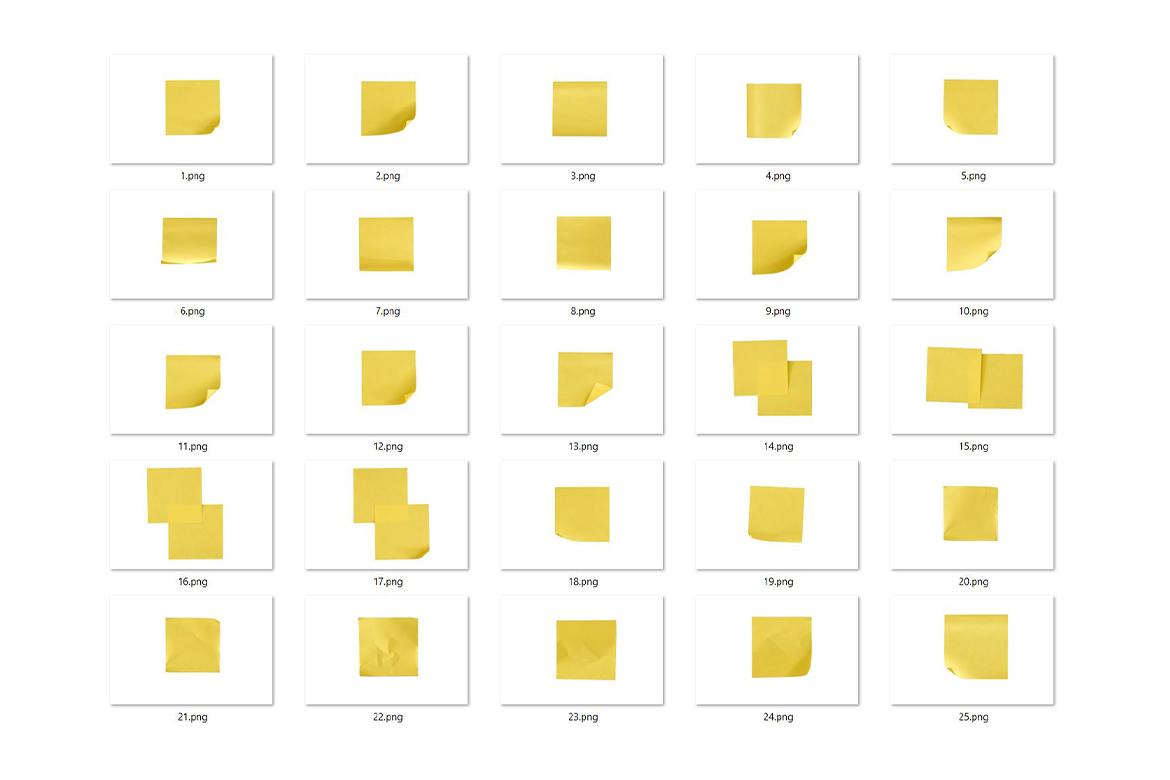 25 Sticky Notes Texture