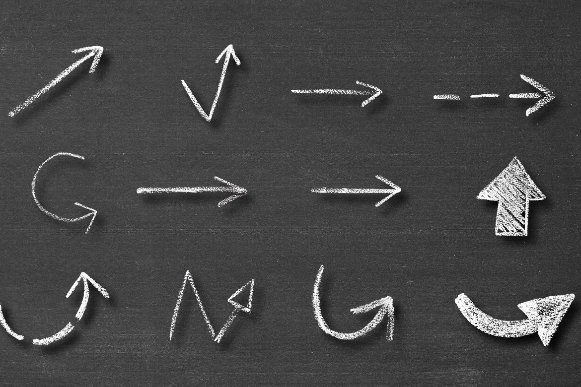 25 Chalk Arrow Overlay
