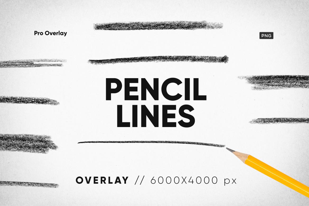 30 Pencil Lines Overlay