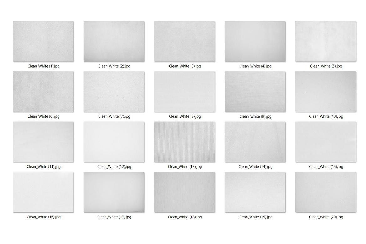 20 Clean White Texture