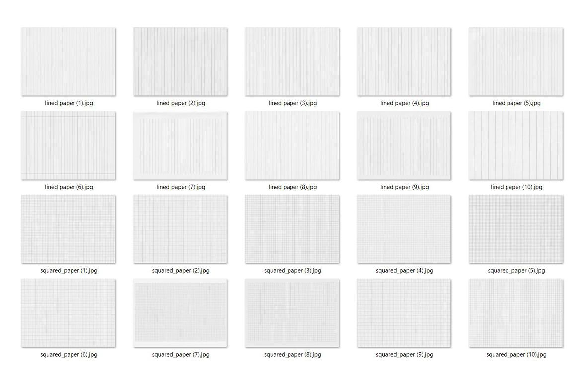 20 School Notebook Texture