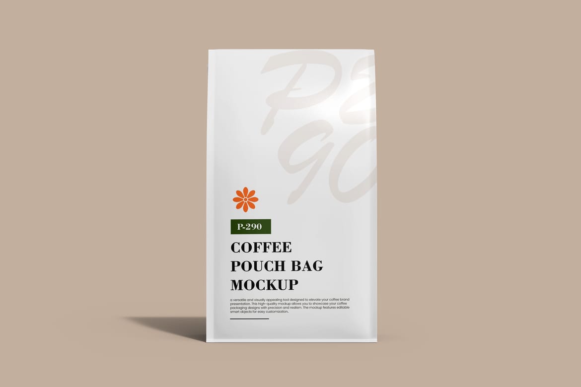 Coffee Pouch Packaging Design Mockup