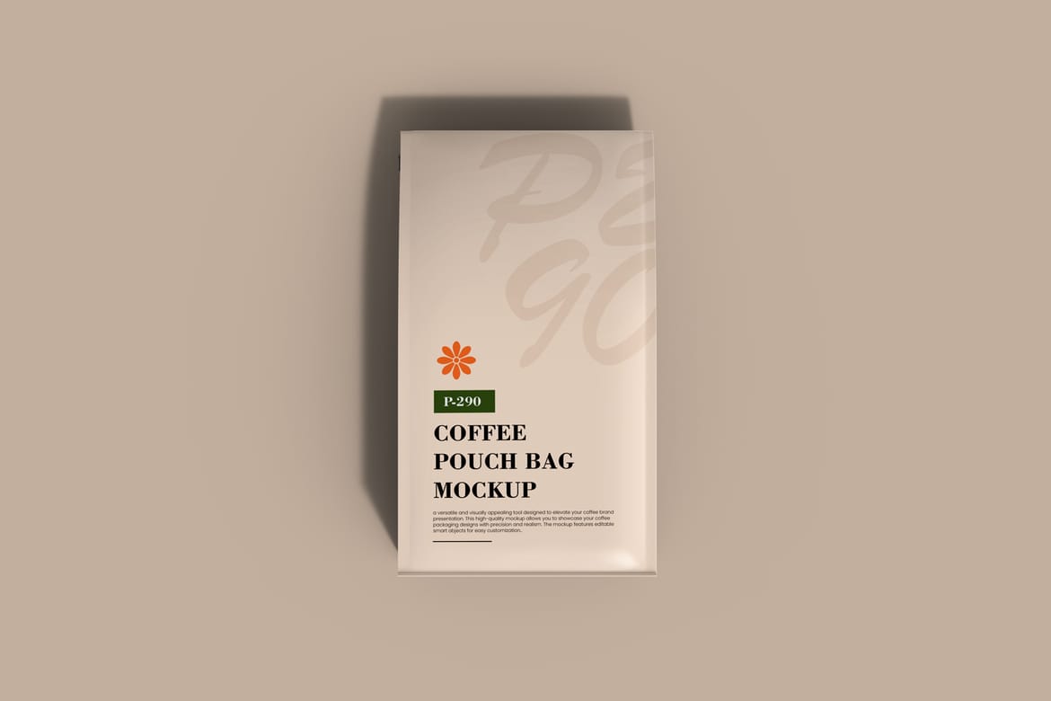 Coffee Pouch Packaging Design Mockup
