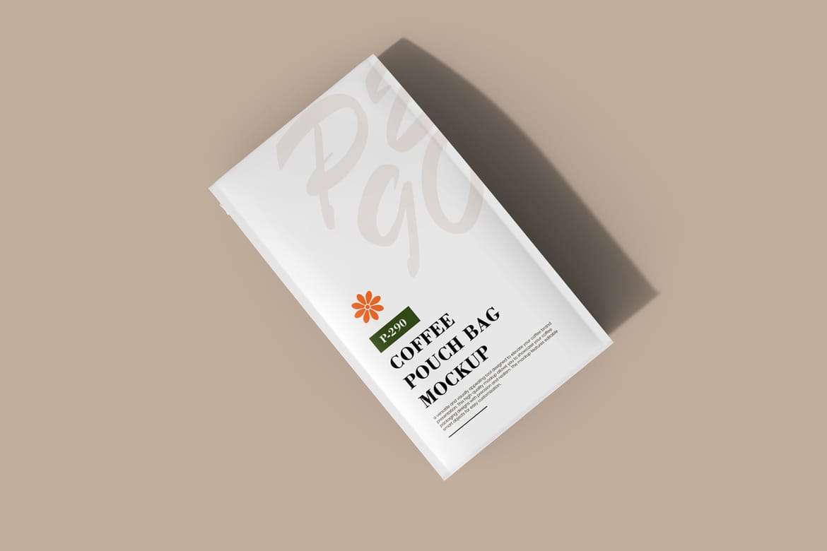Coffee Pouch Packaging Design Mockup