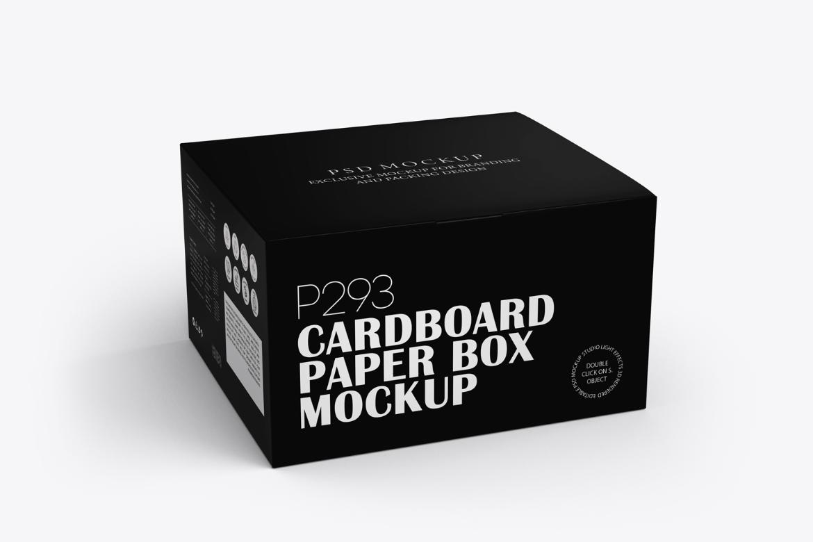 Rectangle Paper Gadget Box Mockup