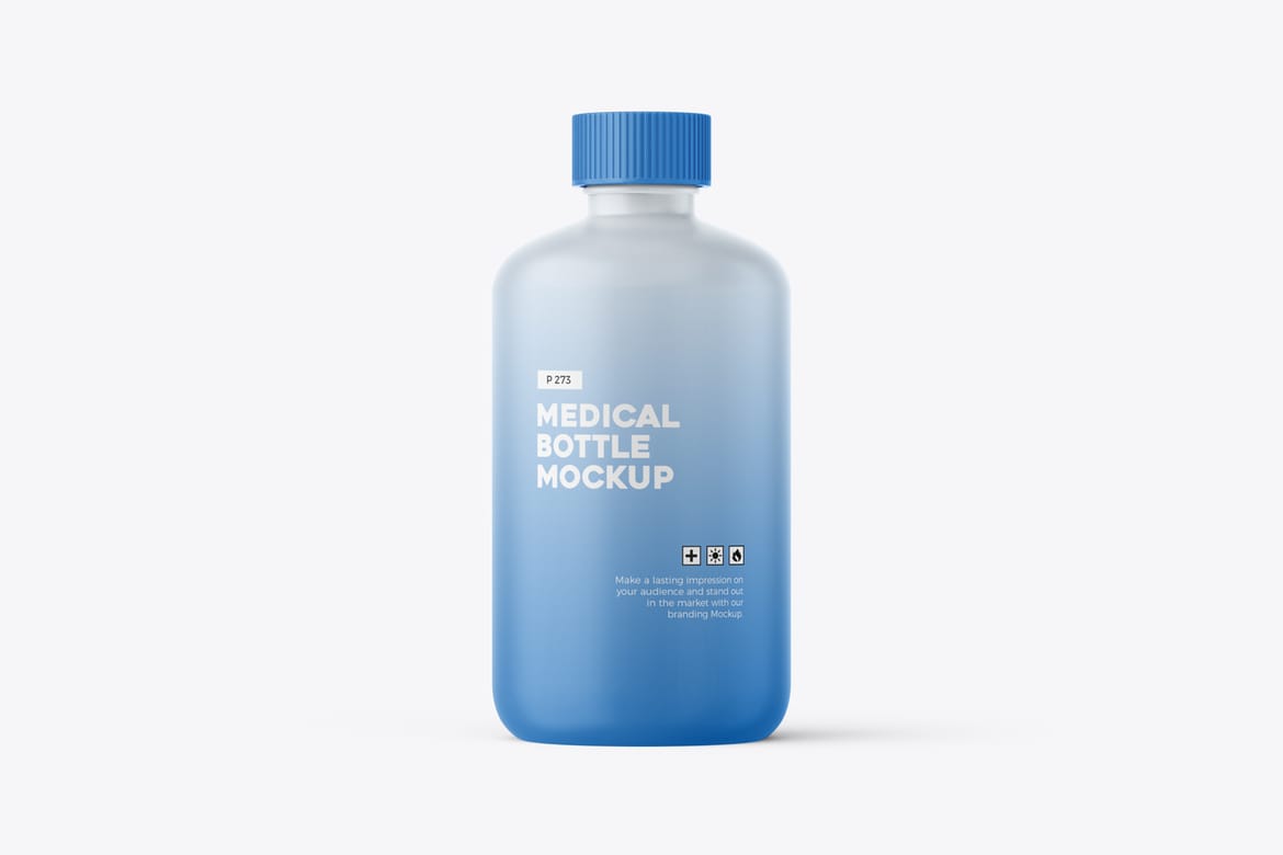 Plastic Medicine Bottle Mockup
