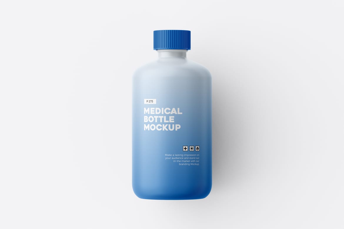 Plastic Medicine Bottle Mockup