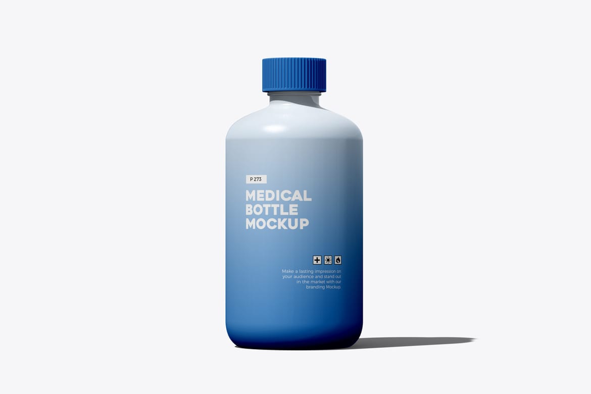 Plastic Medicine Bottle Mockup