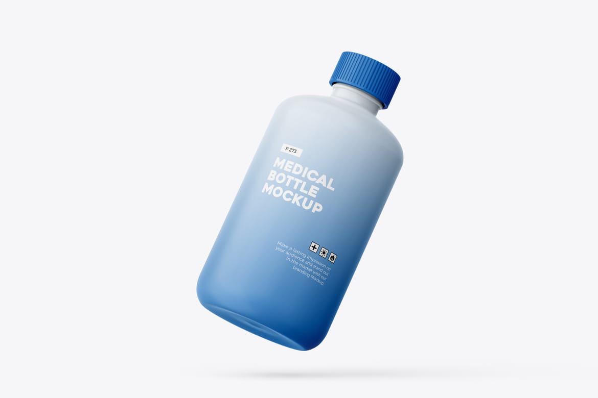 Plastic Medicine Bottle Mockup