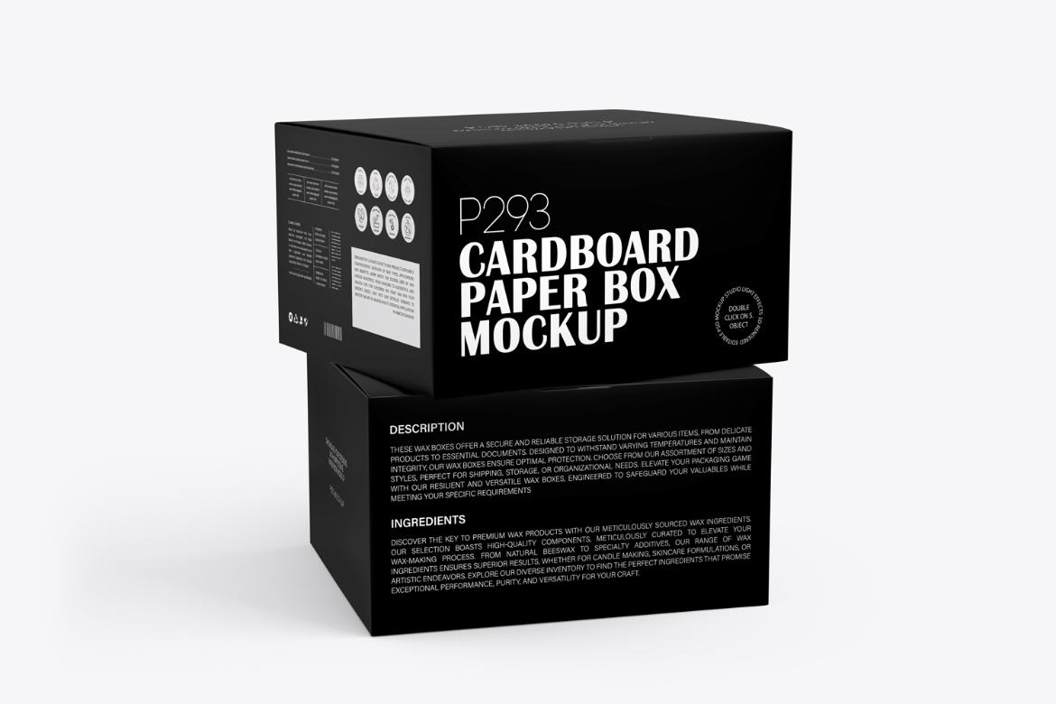 Rectangle Paper Gadget Box Mockup