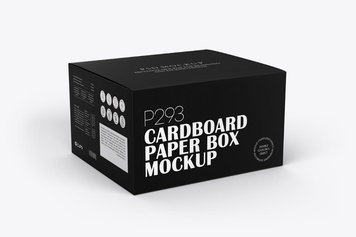 Rectangle Paper Gadget Box Mockup