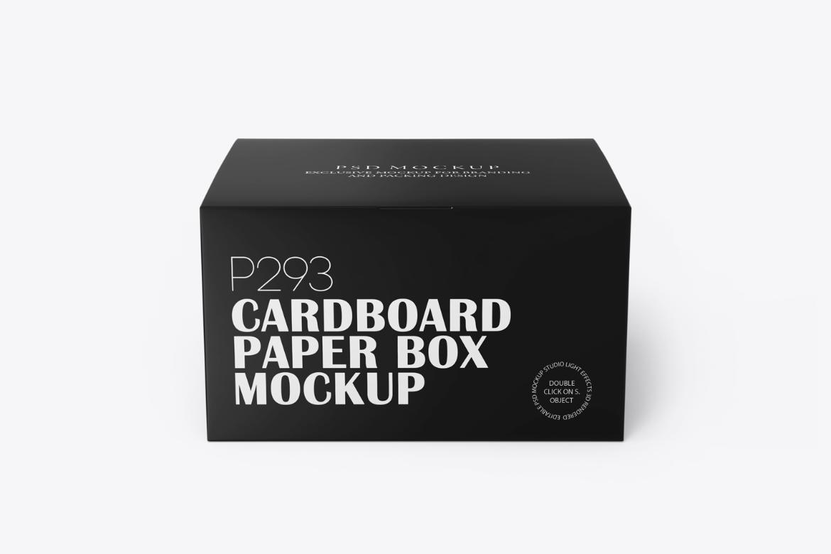 Rectangle Paper Gadget Box Mockup