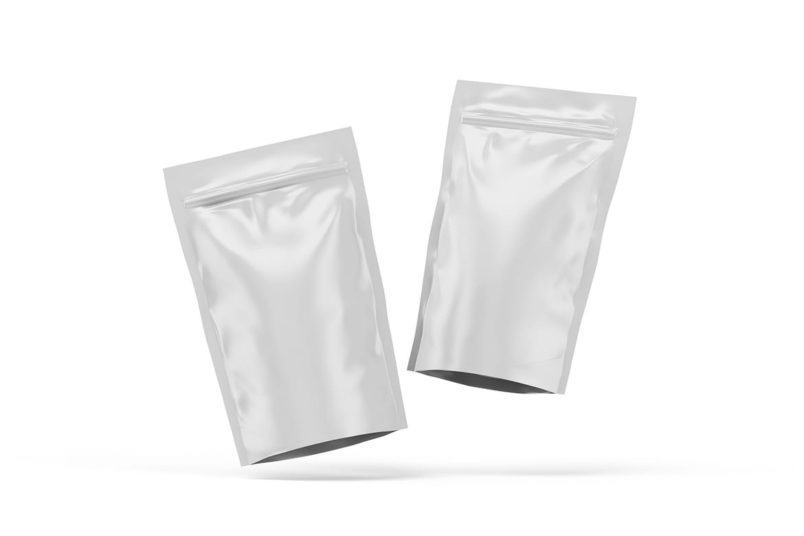  Matte Pouch Bag Packaging PSD Mockup