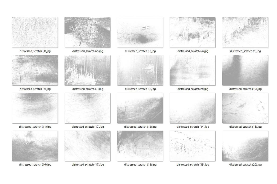 20 Distressed Scratch Textures
