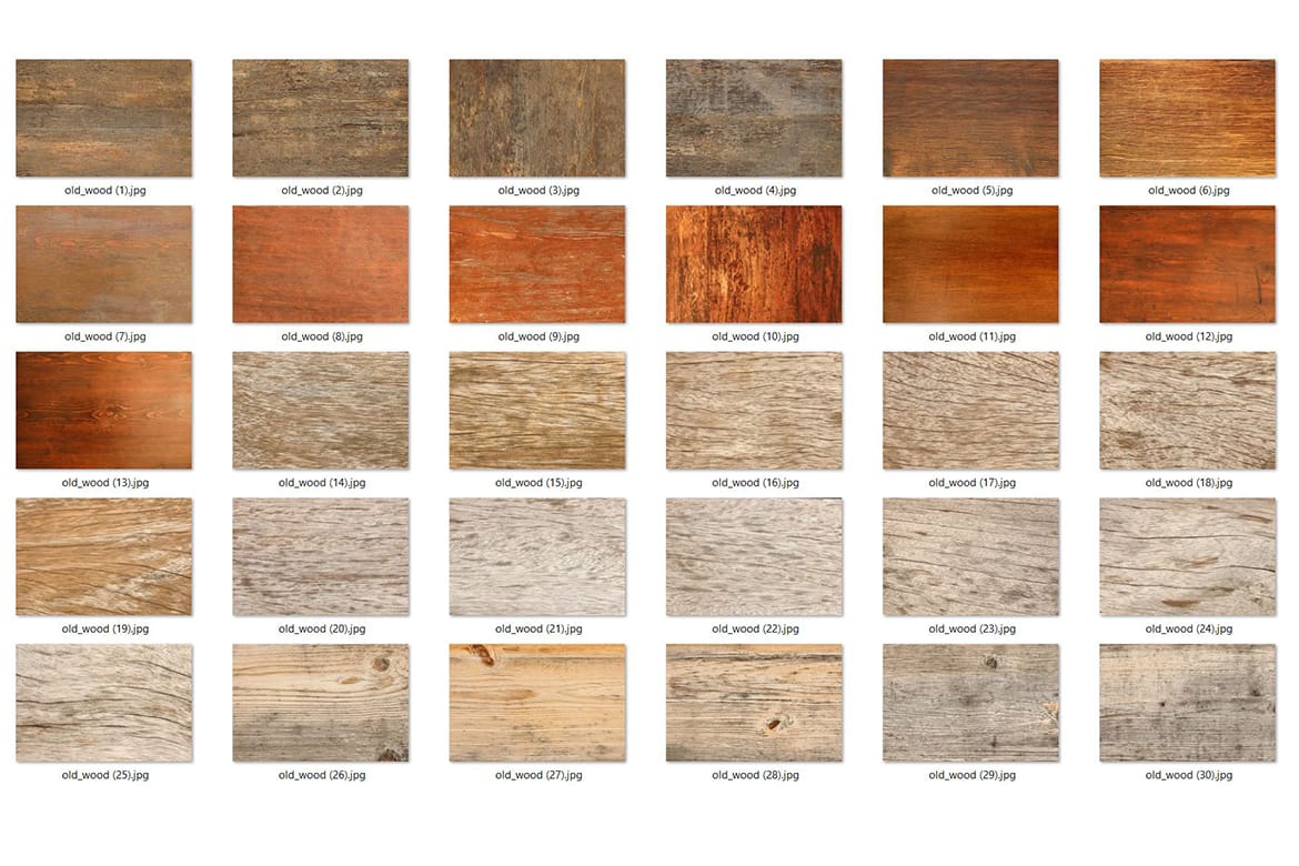 20 Old Wood Textures