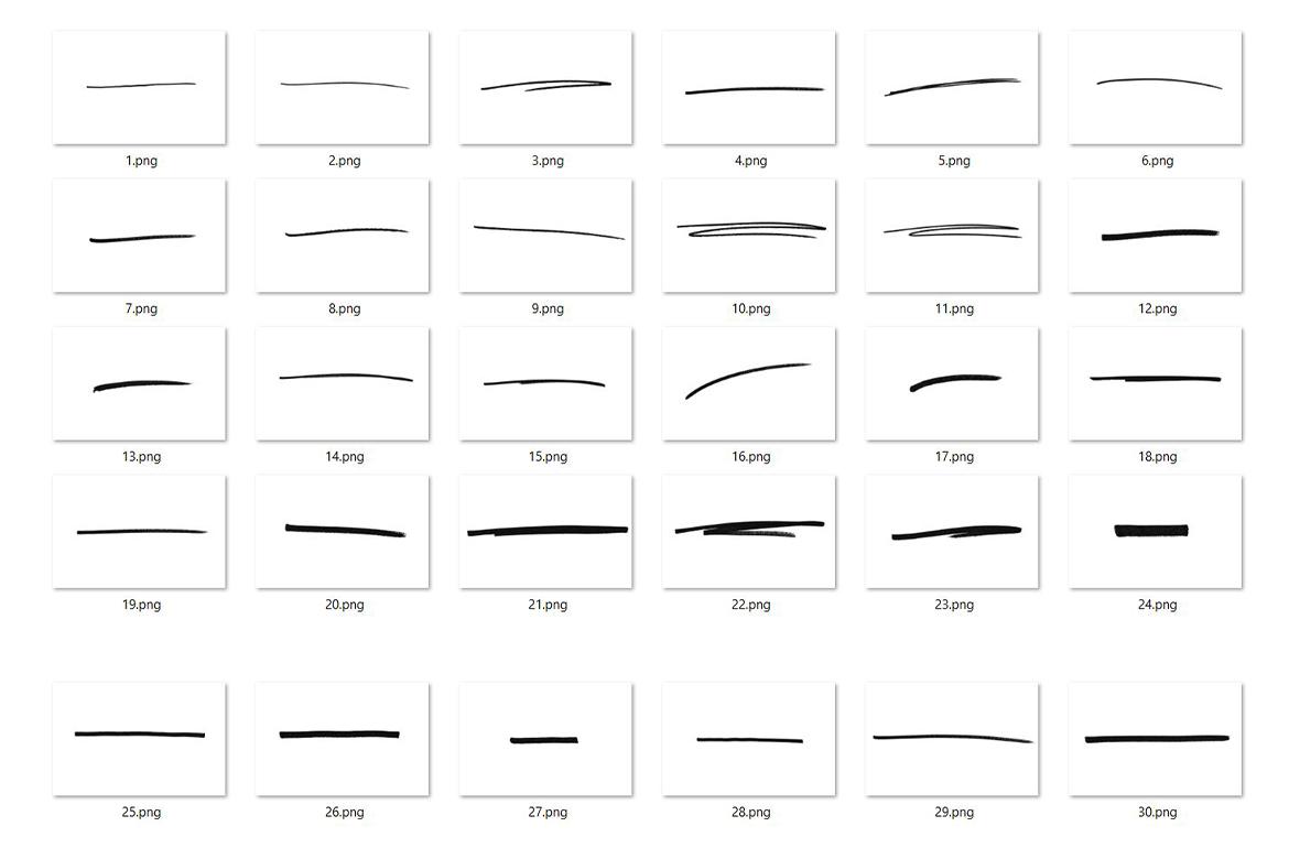 30 Scribble Lines Overlay
