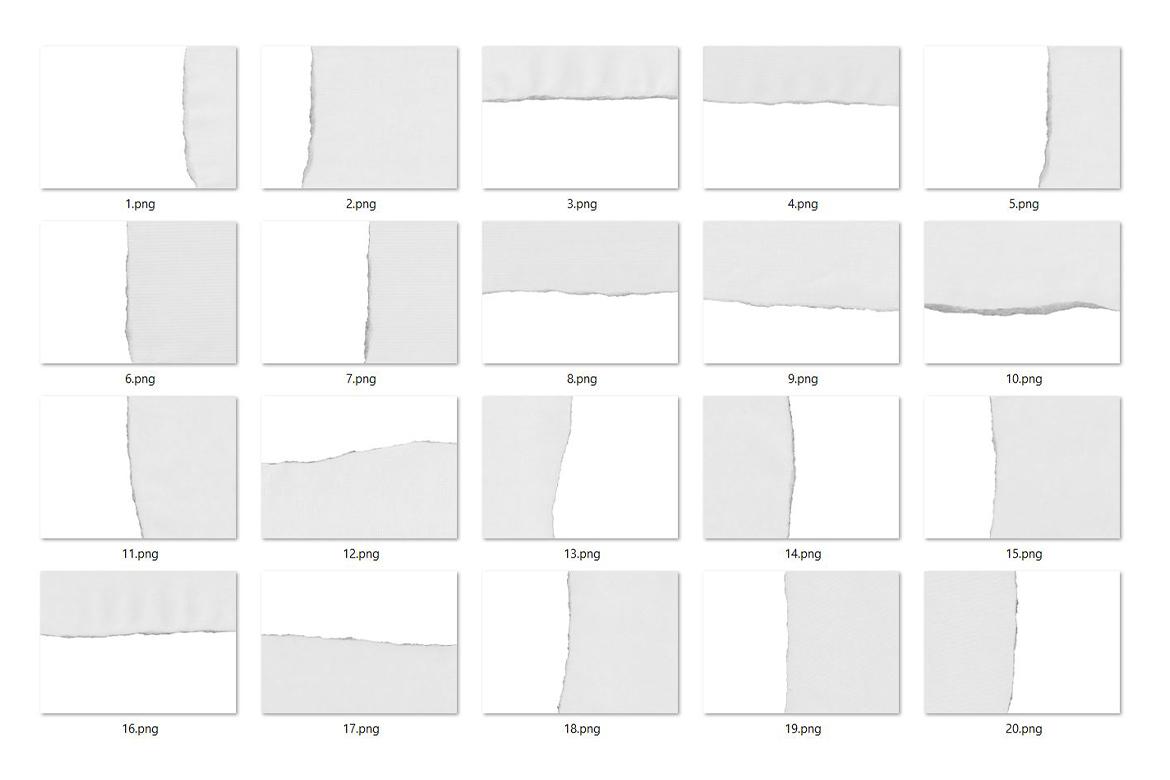 20 Tear Paper Textures