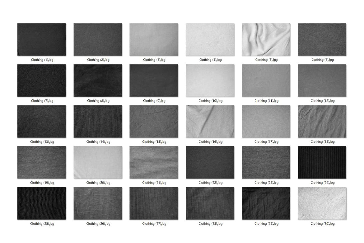 30 Clothing Textures