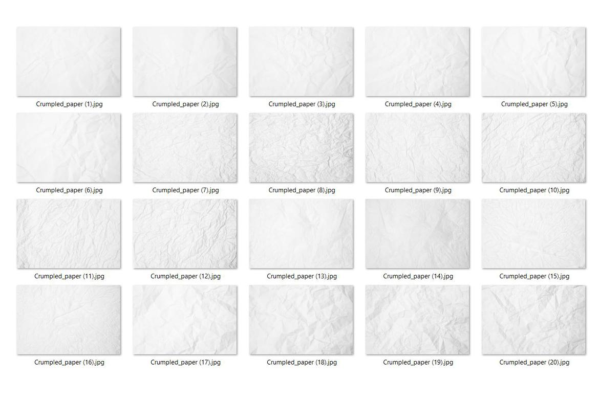 30 Crumpled Paper Texture
