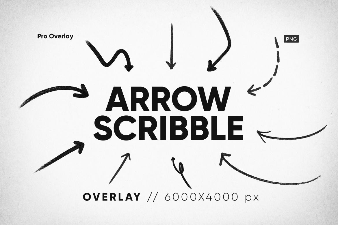 30 Arrow Scribble Overlay
