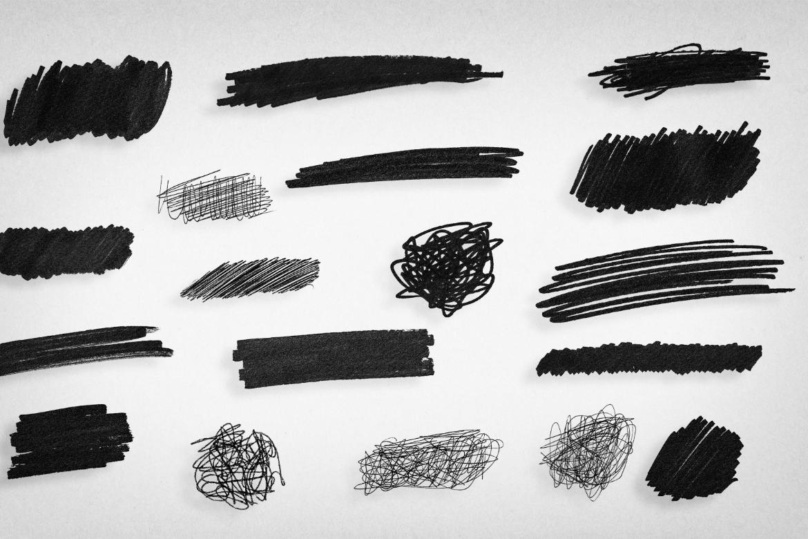 70 Marker Scribble Overlay