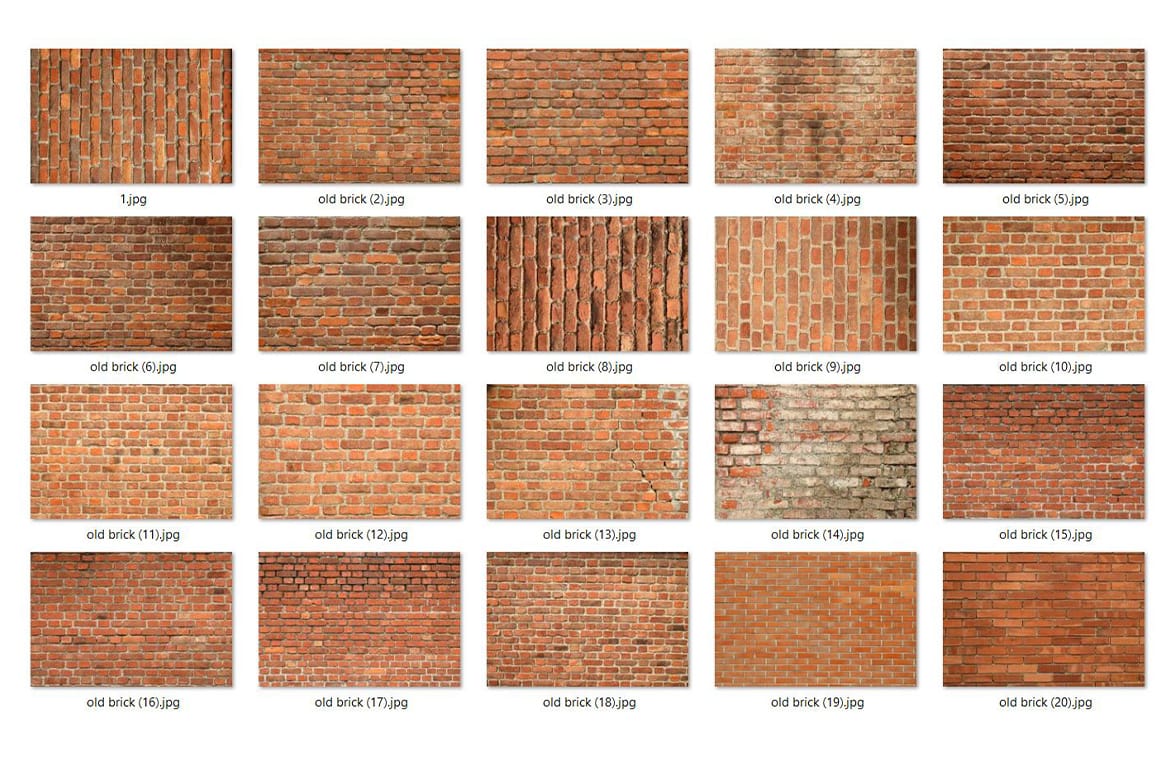 20 Old Brick Wall Texture 