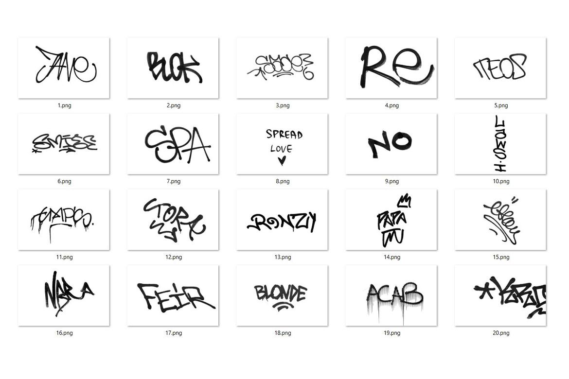 20 Graffiti Textures