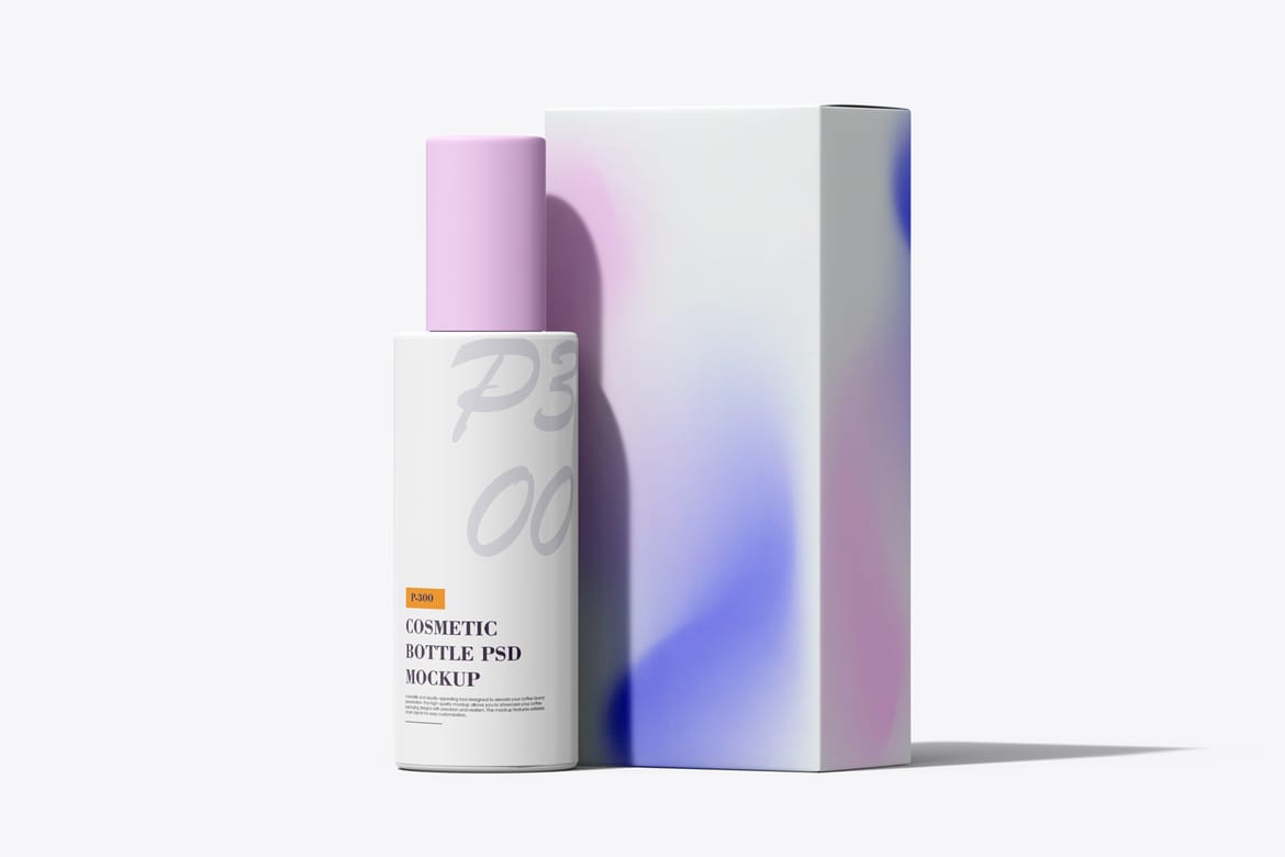 Cosmetic Bottle PSD Mockup