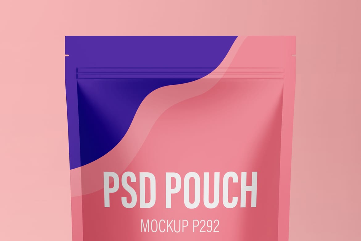 Cosmetic Pouch Bag Packaging Mockup