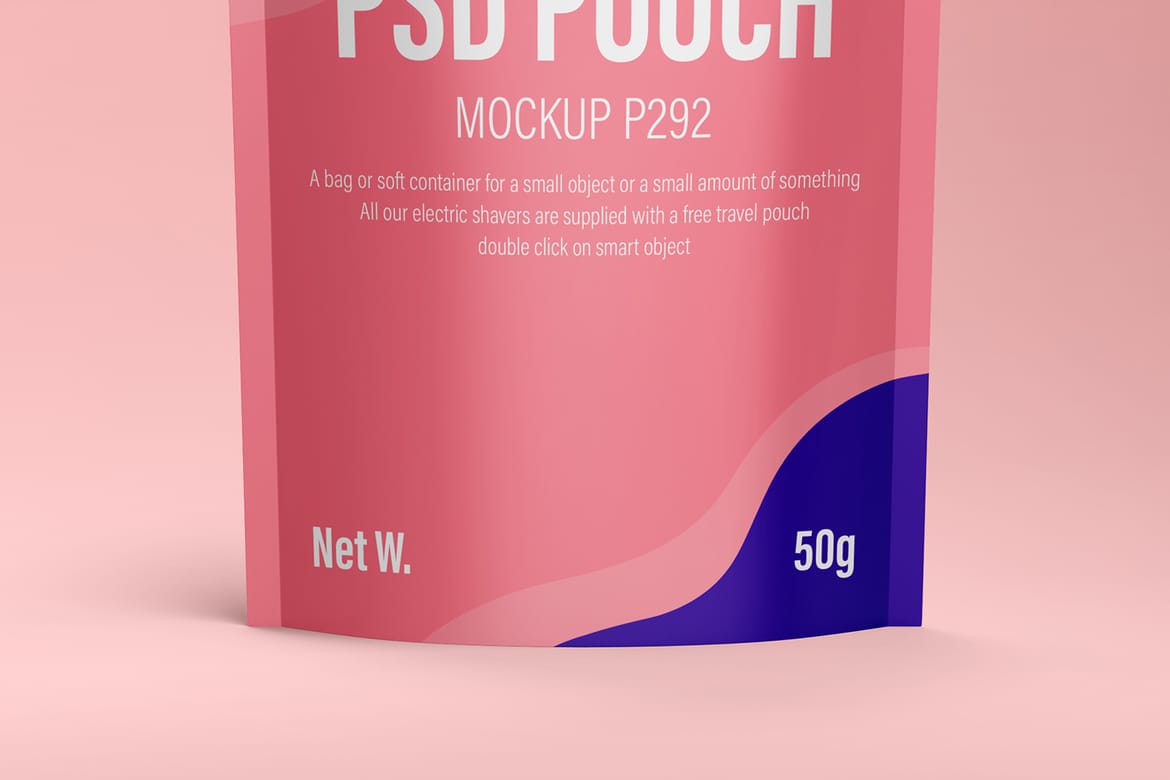 Cosmetic Pouch Bag Packaging Mockup