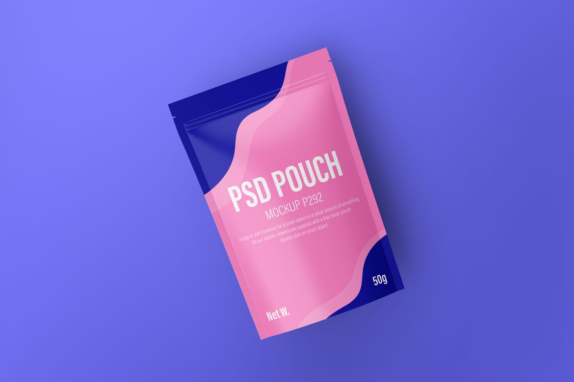Cosmetic Pouch Bag Packaging Mockup