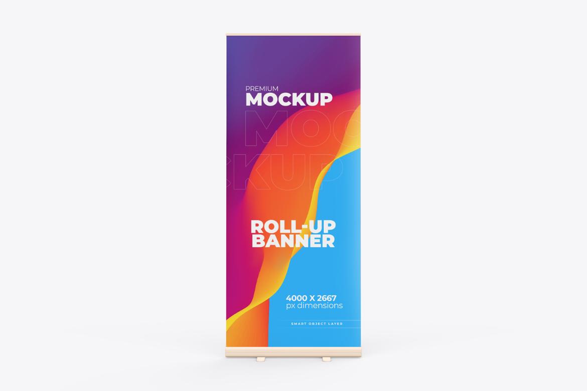 Roll-Up Banner PSD Mockup