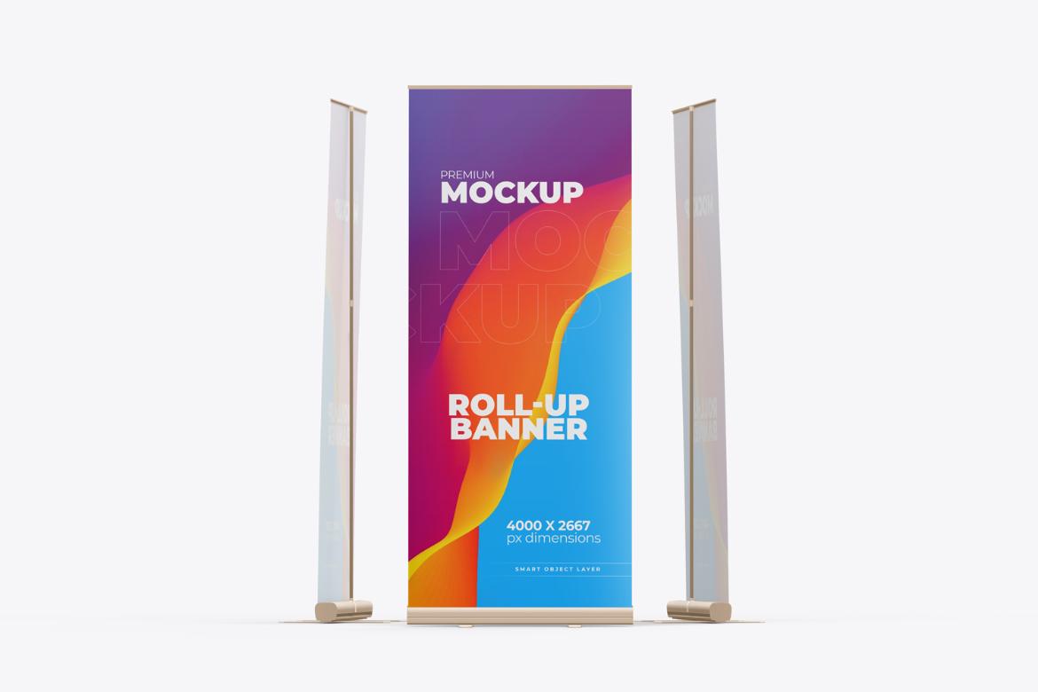 Roll-Up Banner PSD Mockup