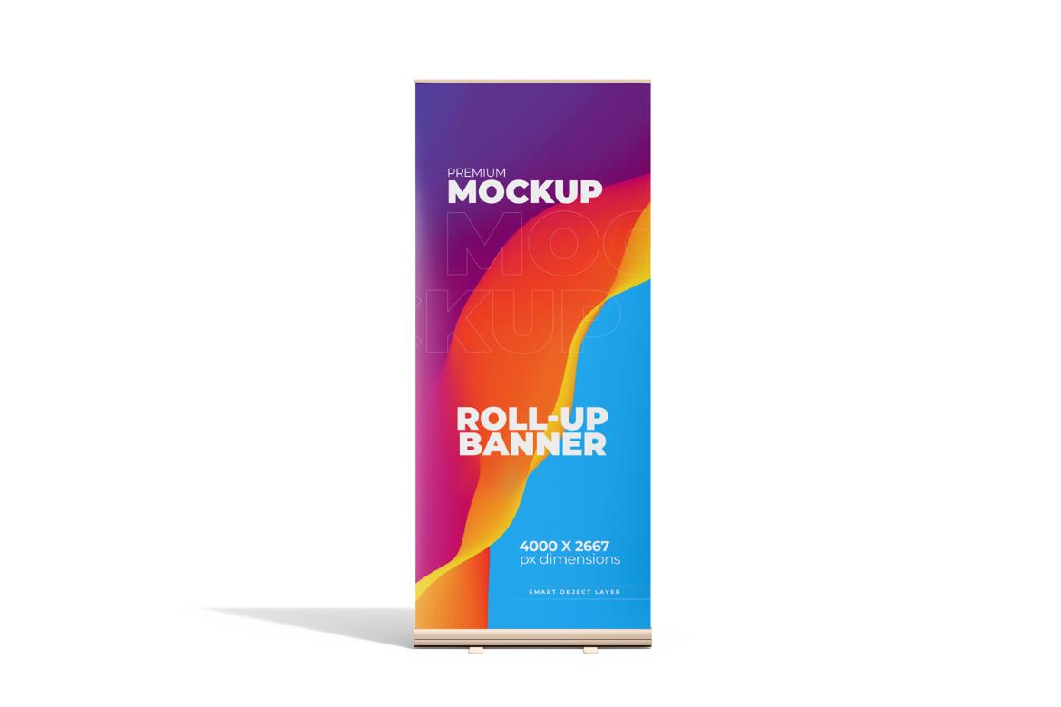 Roll-Up Banner PSD Mockup