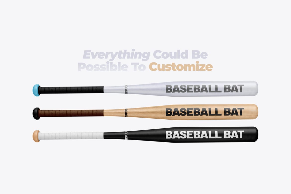 Baseball Bat Mockup