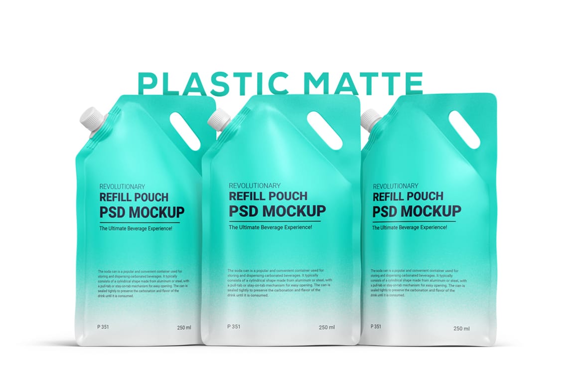 Refill Pouch Packaging Mockup