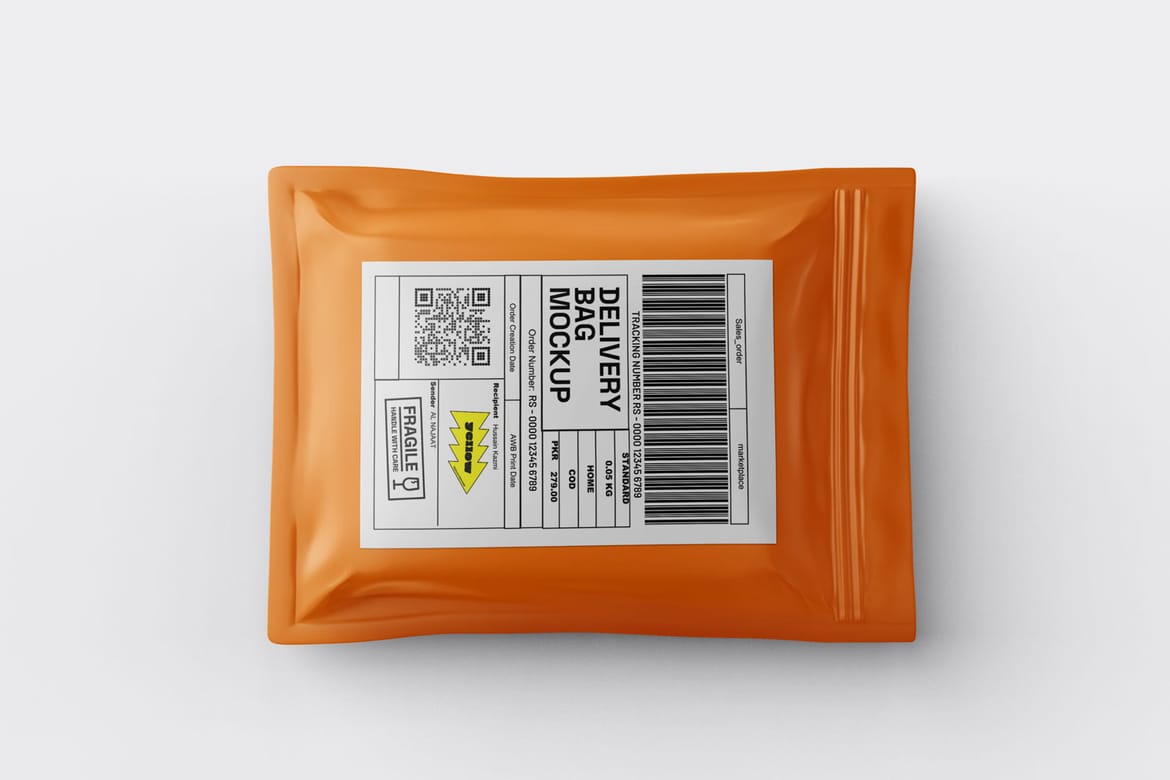 Courier Delivery Bag Mockup