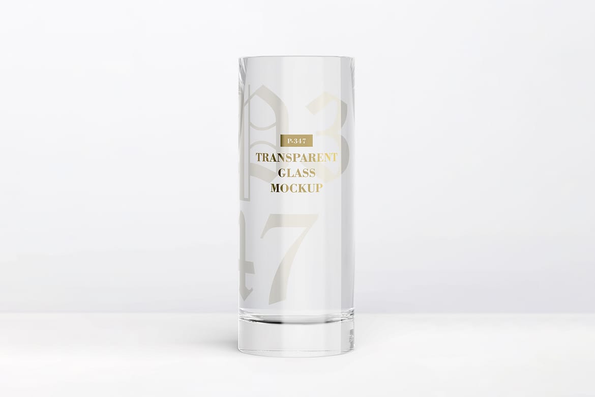 Transparent Glass Mockup